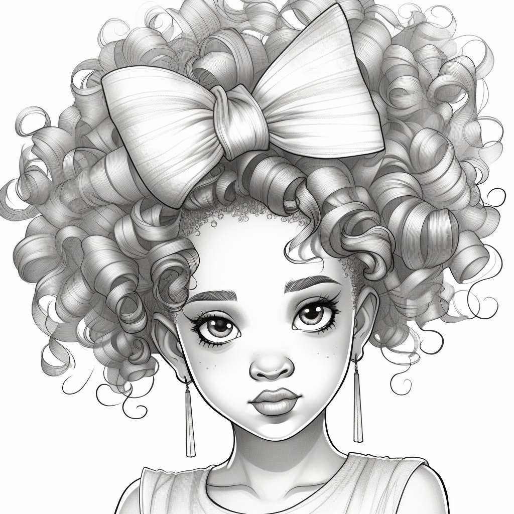 Curly Girls Coloring Sheet – Beautiful Curly Me