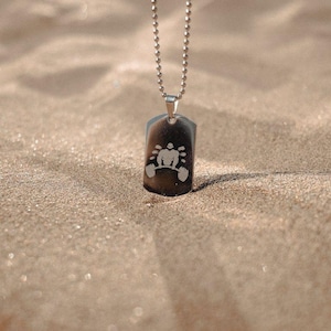 Custom Engraved Mens Necklace Stainless Steel, Personalized Military Dog Tags with Picture, Drawing Necklace, Male Pendant, Army Gifts