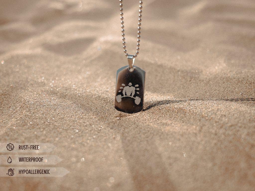 Collana Dog Tag Militare Personalizzata - Acciaio Inox Anti-Allergico Con Incisione Testo - Foto 12