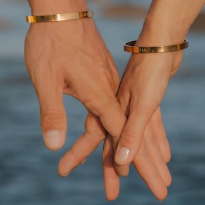 Pulseras de pareja con coordenadas, brazalete de oro personalizado para hombres y mujeres, joyería grabada para parejas, regalos, conjunto de pulseras familiares