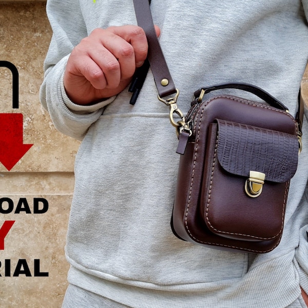 Leather Crossbody Pattern Etsy