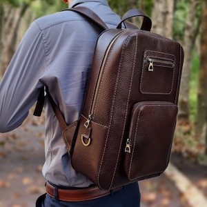PDF pattern download _leather backpack pattern _tutorial video _DIY_ Digital pattern_ leather backpack