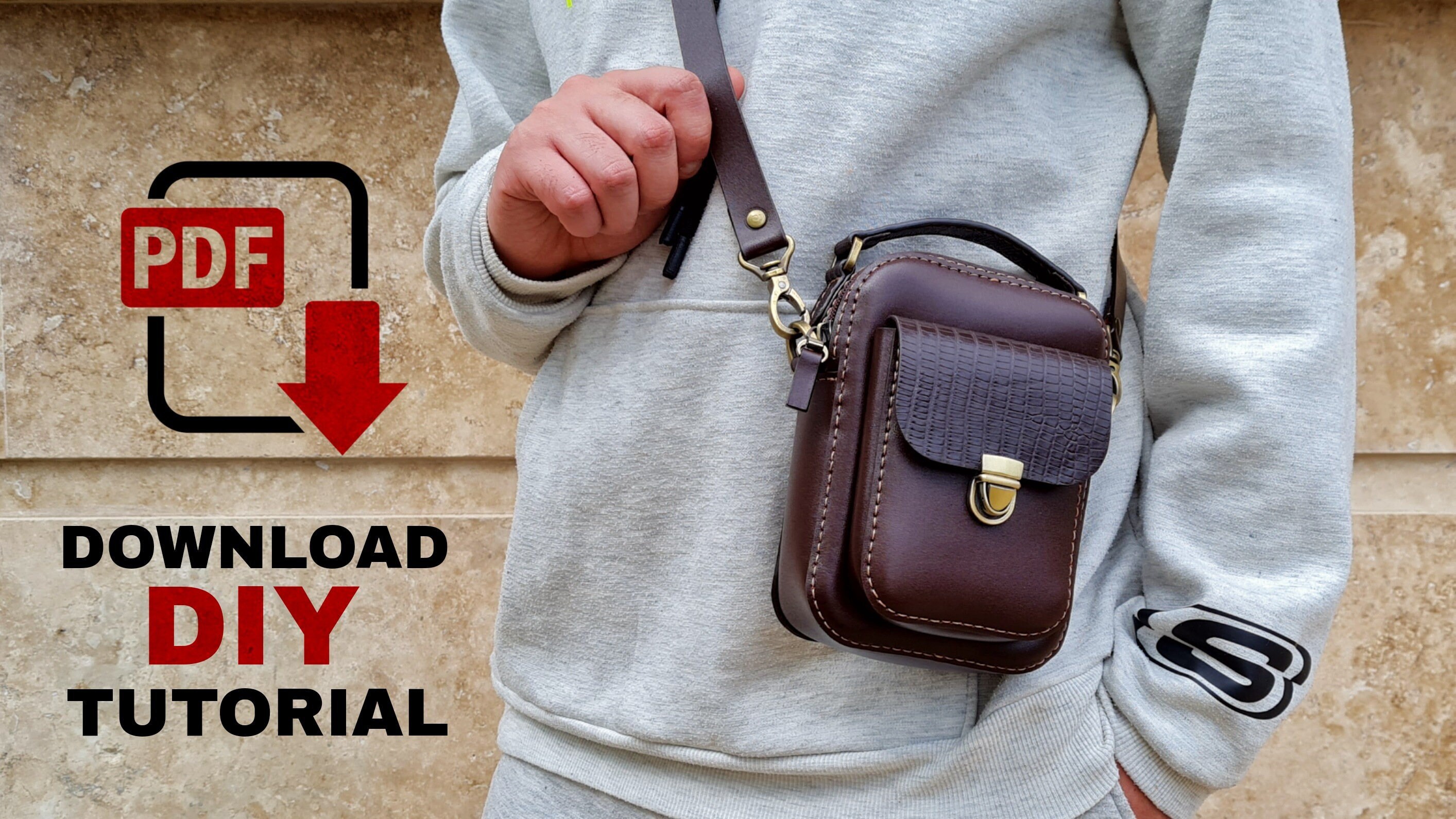 PDF Pattern _ Download_ Leather Crossbody Bag - Etsy