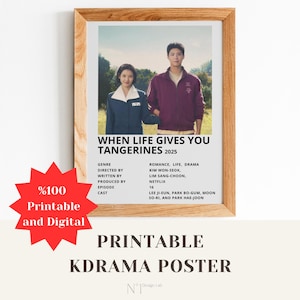 Custom K-Drama Poster Printable – Personalized Korean Drama Art – Digital Download