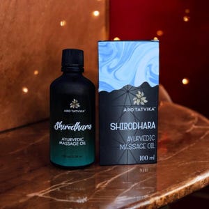 Shirodhara Massage Oil 100ml, Sacred Goddess Essence, Relaxing Body Oil, Ayurvedic Massage, Natural Massage Oil, Massage Lotion,