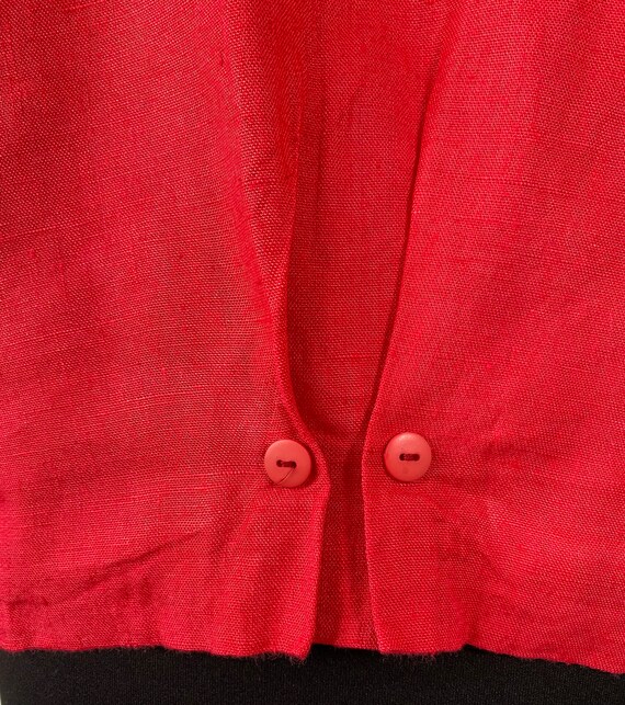Raspberry pink/red spring jacket/blouse size M by… - image 4