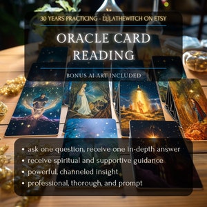Oracle Card Reading, Divination, Magic Reading, Psychic Reading, Oracle Deck, Oracle Cards, Real Magic, Message from the Universe, AI Art