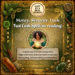 Fast Cash Money Spell | No Reading Included | Emergency Money Magic, Wealth & Luck Support | Same-Day Casting Digital Spell