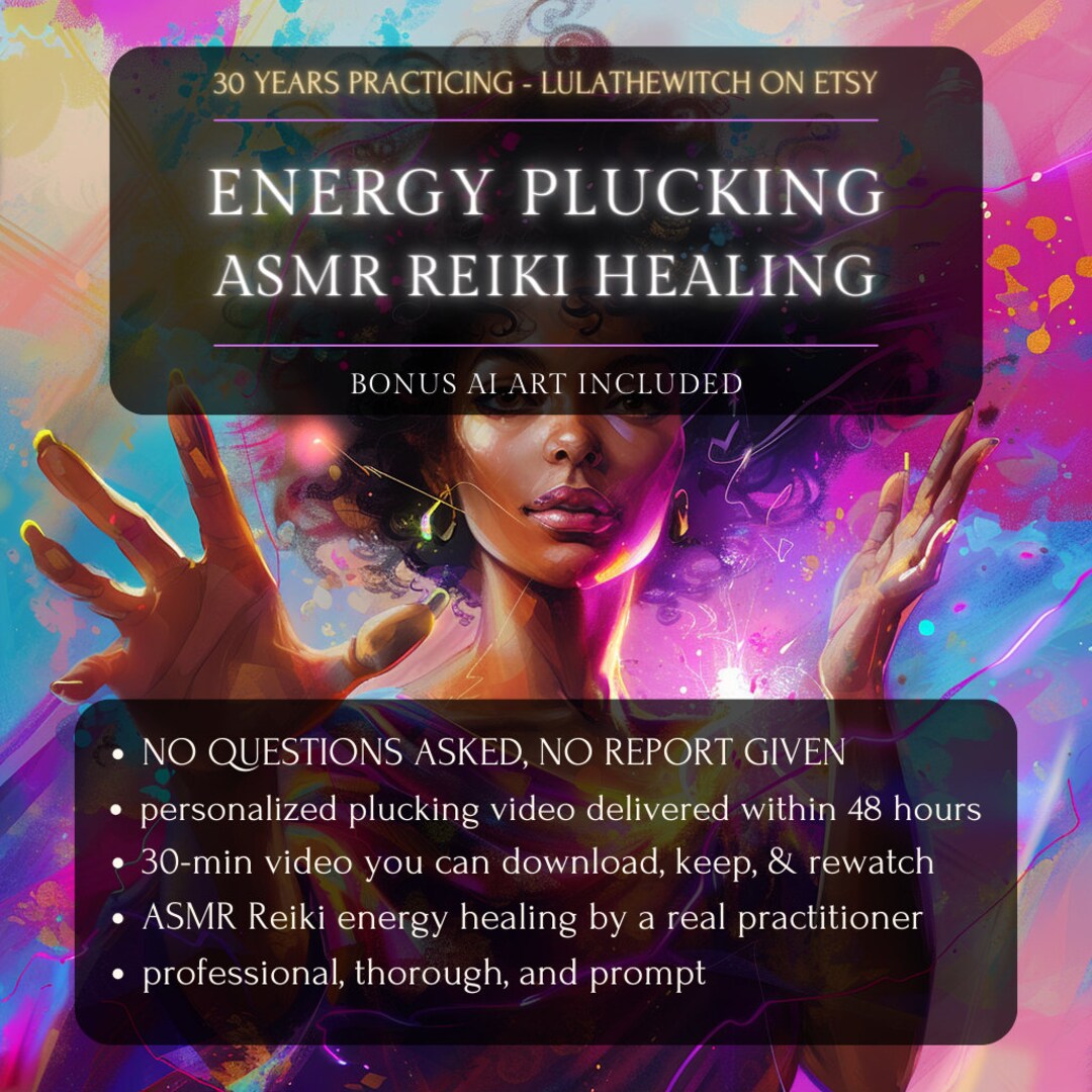Video Reiki Energy Plucking Asmr Healing Personalized Body Heart