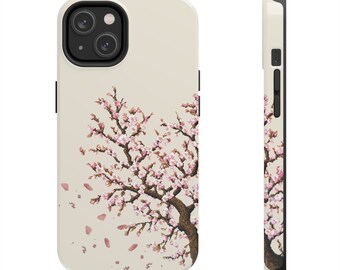 Cherry Blossom Tree 8-Bit Retro Pixel Art Trendy Tough Phone Case