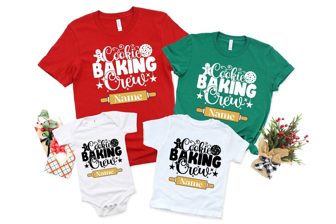 Personalized Cookie Making Crew Shirts, Christmas Family Shirts