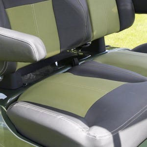 For Seat covers if No Attached Arms - Look at "No seat Arms" fabric choices to select