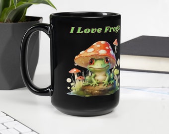 Frog mug, Funny frog mug, Frog Coffee mug, Mug for frog lover, gift for frog lover, coffee mug with frog, ceramic mug with frog