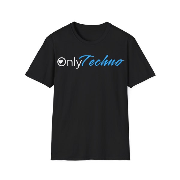 OnlyTechno Unisex Softstyle T-Shirt Rave clothing Rave clothes Rave outfit Techno outfit Techno Tshirt Techno tee