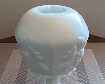 Westmoreland Pedestal Grape and Leaf Vase 6 1/4"