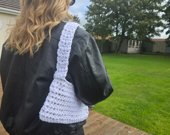 Chunky Crochet Bags, Chunky T-Shirt Yarn Handbag