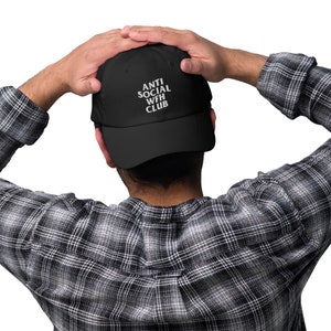 Anti Social WFH Club - Embroidered Hat