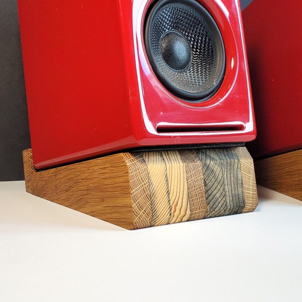 Desktop Speaker Stands (Gen 1) - Sustainable Wood Design for Home Office or Studio Setup