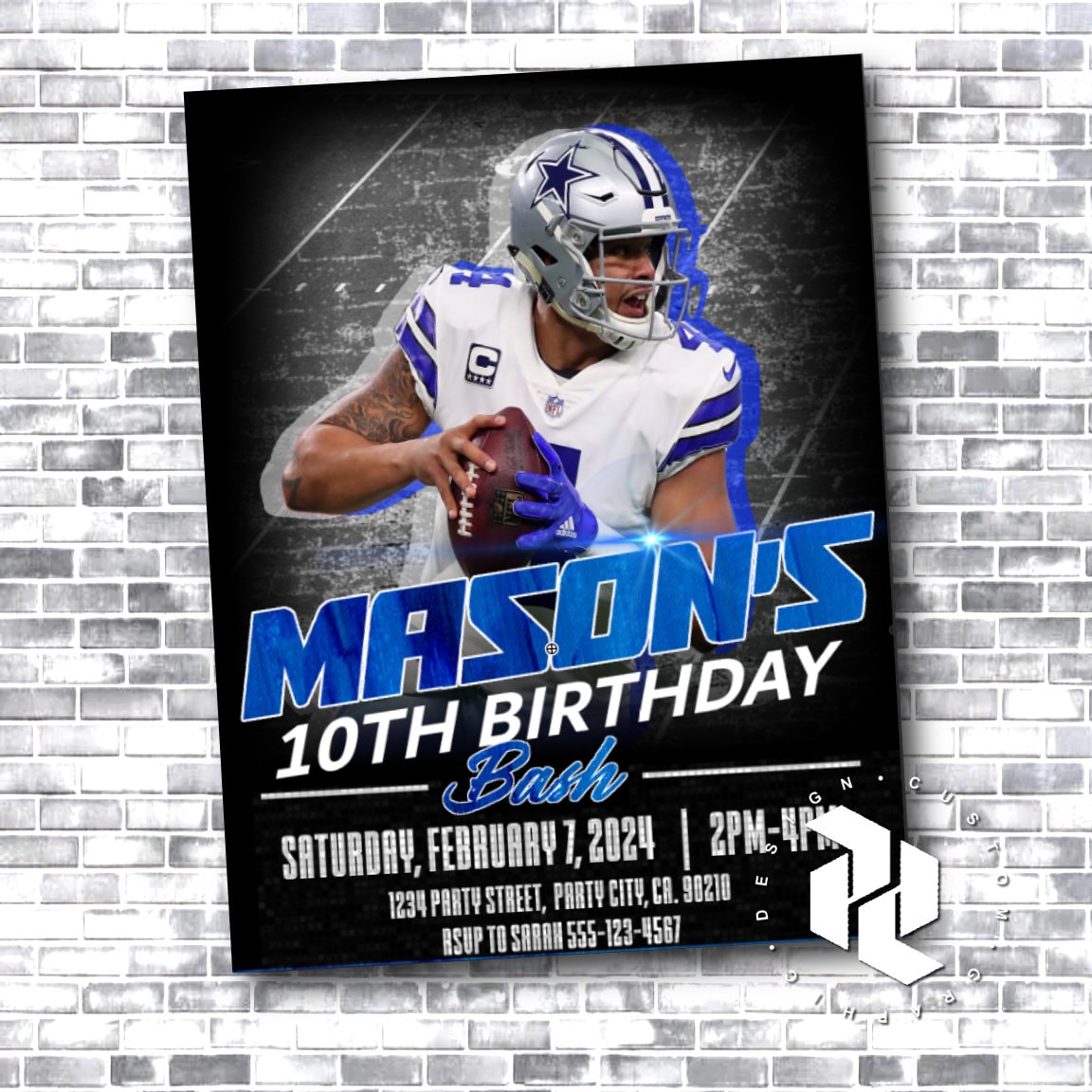 Dallas Cowboys Birthday Cards - Etsy