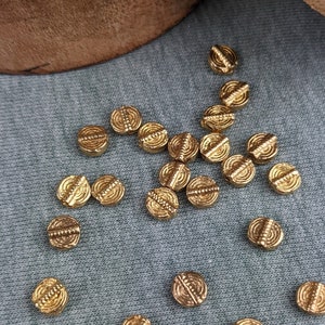 Brass pendant small spiral 58# spacer spiral charm 6 mm*7 mm made of brass in gold for DIY jewelry making from India