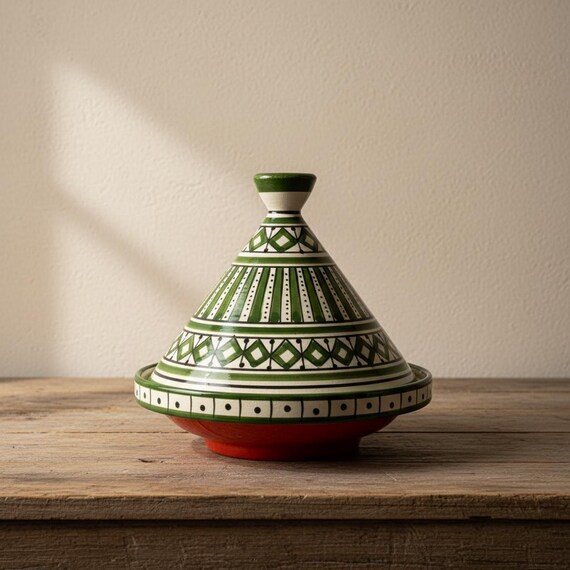 Handmade Moroccan Tagine Pot | Authentic Cooking Tagine | Hand Painted Zellige Design | Traditional Tajine | Moroccan Home Decor Gift