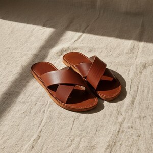Handmade in Italy NWOT slide in leather slides Slide in Leather – La Garçonne main image 2