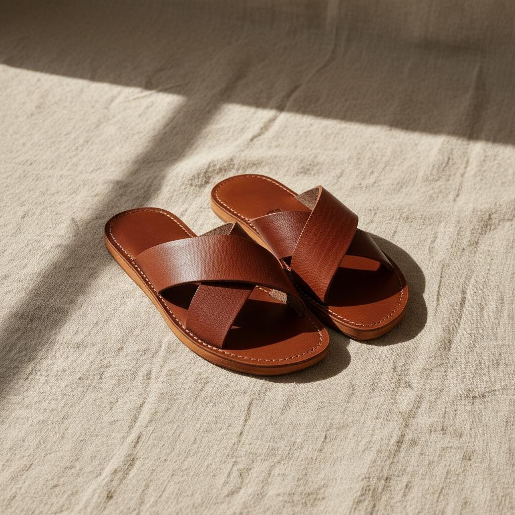 Italian Slide Sandals - Etsy display picture 1