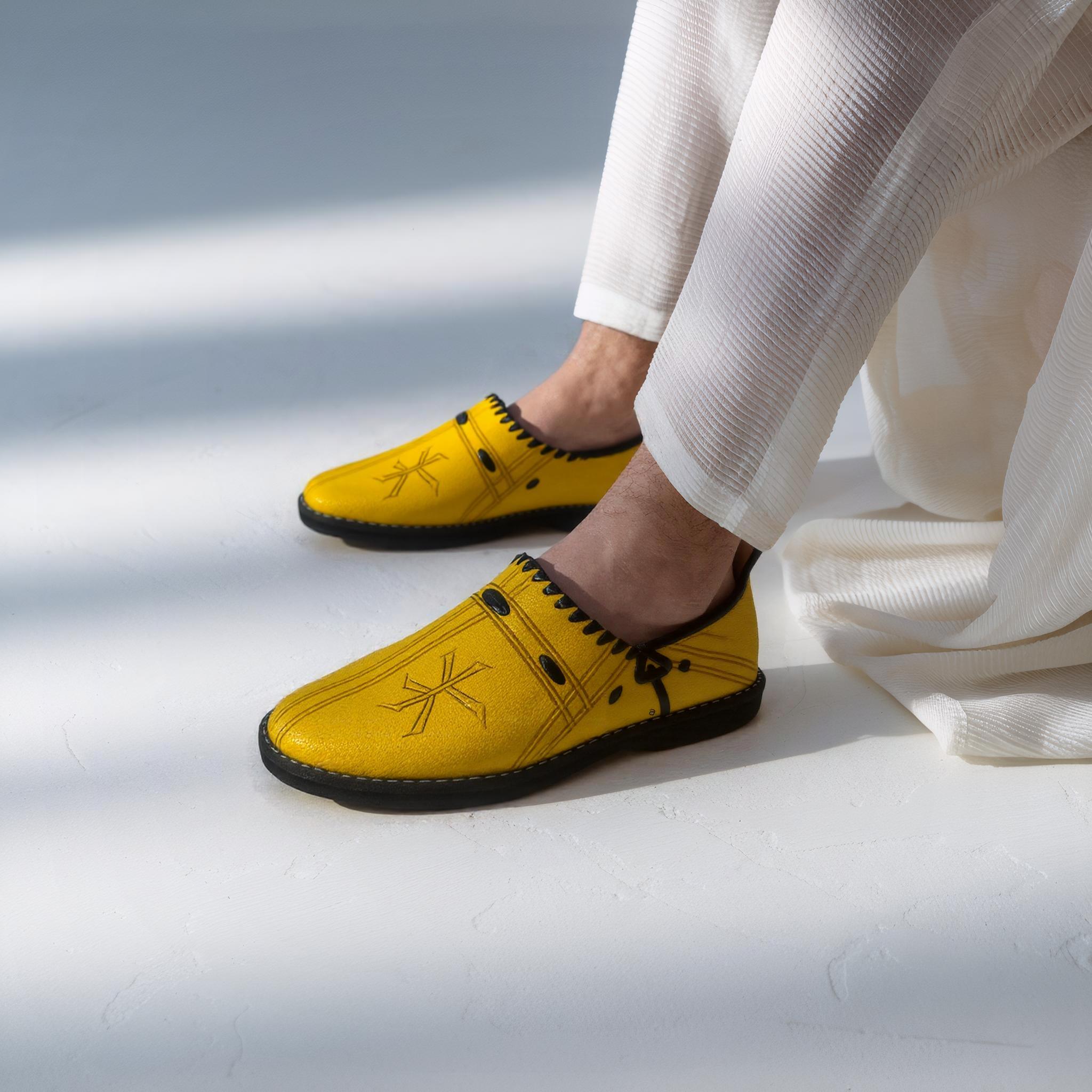 Handmade Moroccan Leather Slippers | Vibrant Traditional Flats with Artisan Detailing | Premium Quality