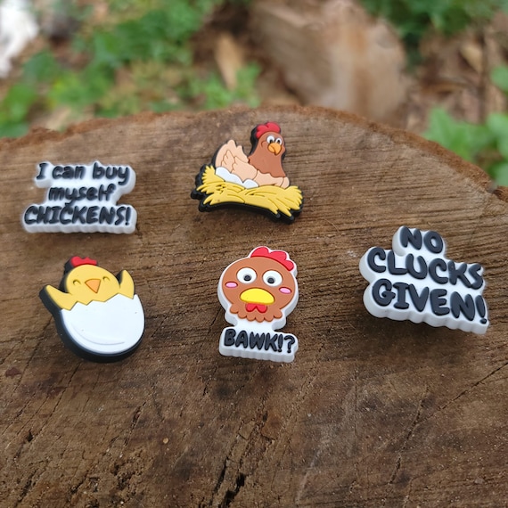 Croc Charm Chicken Motive Cute Shoe Charm Chicken Animal Pin Funny Charm  for Crocs Chicken Owner Gift Cute Shoe Charm Chicken 