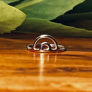 Stackable Sterling Silver Rainbow Ring, Stackable Ring, 925 Sterling Silver Ring