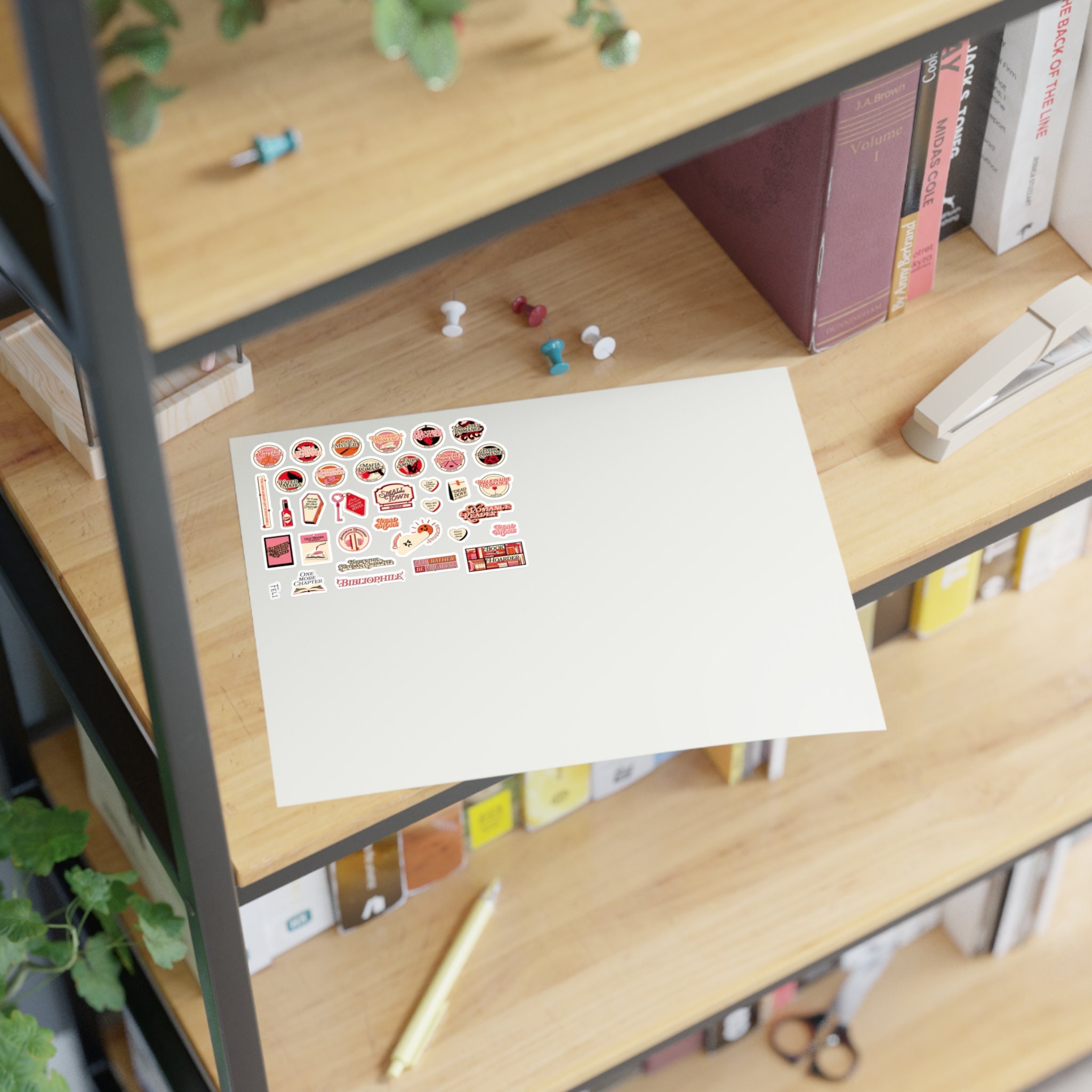Bookish Reader Themed Sticker Pack [1/2] - Etsy
