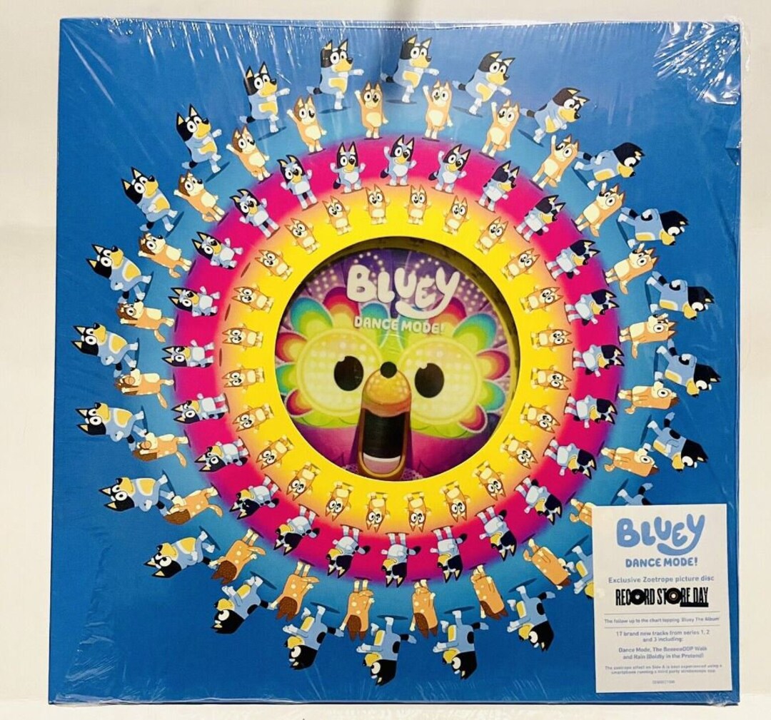 Bluey dance mode limited edition vinyl zoetrope rsd 2023 Etsy.de