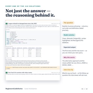 Data Analyst Interview Prep Kit | 150 SQL Questions, 60 Python Pandas Exercises, 3 Take-Home Case Studies, Presentation Template & Tracker Bild 4
