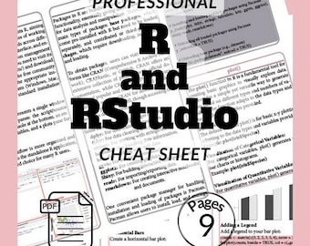 R Programming Cheat Sheet - RStudio Reference PDF