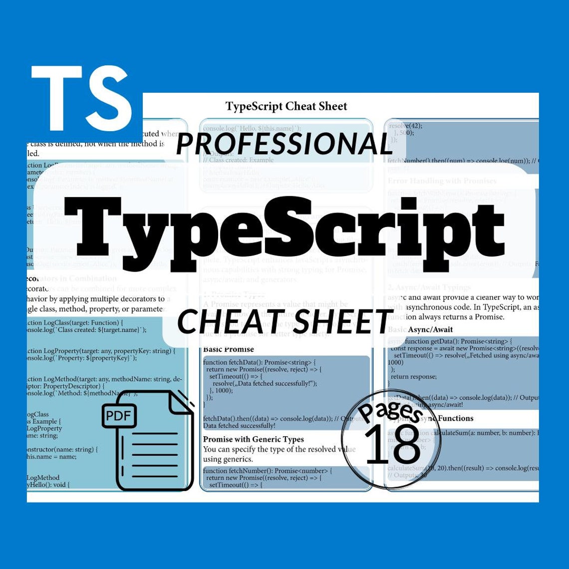 Typescript Cheat Sheet for Beginners - Learn Typescript Basics Key ...