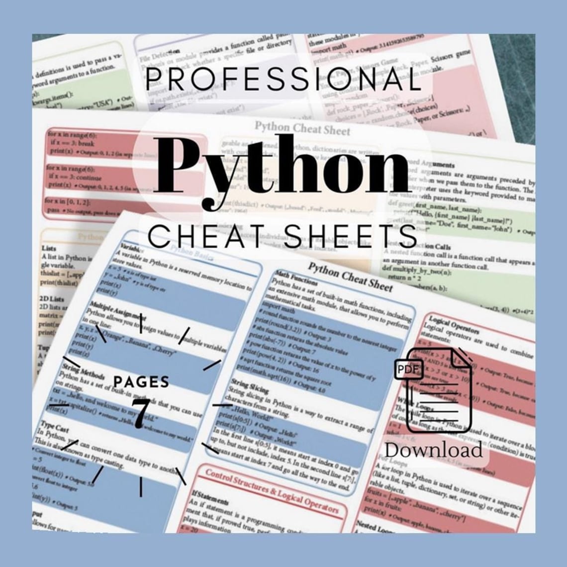 Python for Beginners Cheat Sheet - Program Python Basics Learn Python ...