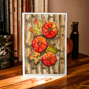 AQUARELLE CITROUILLES