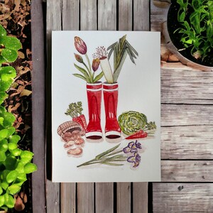 AQUARELLE BOTTES LEGUMES