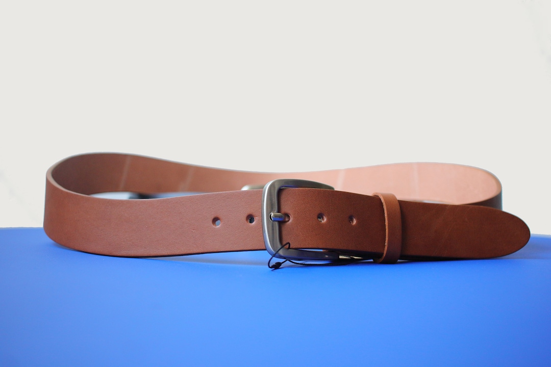 Mens Leather Belt Tan Innovative Shape Anatomical and Comfortable ...