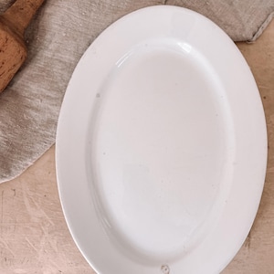Antique English Ironstone Platter | Antique Ironstone Meakin Serveware Oval Platter | English Farmhouse, Cottage core, Vintage Kitchen