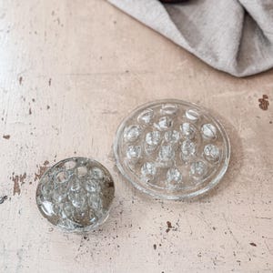 Pair of Glass Flower Frogs | Floral Arrangements | Flower Arranging Vase Insert | Floral Frog | Flower Holders, Flower Arranging