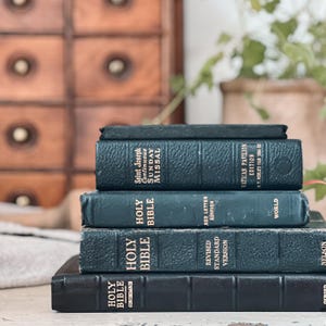 Collection of 5 Religious Books, Bibles, Sunday Missal and New Testament | Religious Books | Collection of Bibles | Vintage Bibles