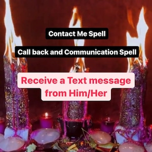 Contact Me Spell , Call Back and Communication Spell - Unblock Me , Speak and Reconnect, Contact Ritual