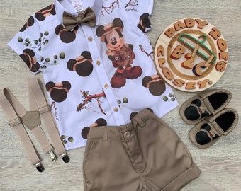 Mickey Mouse custom outfit / Mickey mouse custom shirt / Mickey Mouse birthday outfit / Mickey mouse personalized birthday outfit