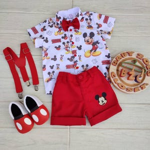 Mickey Mouse custom outfit / Mickey mouse custom shirt / Mickey Mouse birthday outfit / Mickey mouse personalized birthday outfit