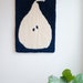 Blue Pear in High Contrast; Wall Rug With a Simplified Image of a Pear ...