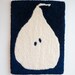 Blue Pear in High Contrast; Wall Rug With a Simplified Image of a Pear ...