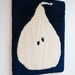 Blue Pear in High Contrast; Wall Rug With a Simplified Image of a Pear ...