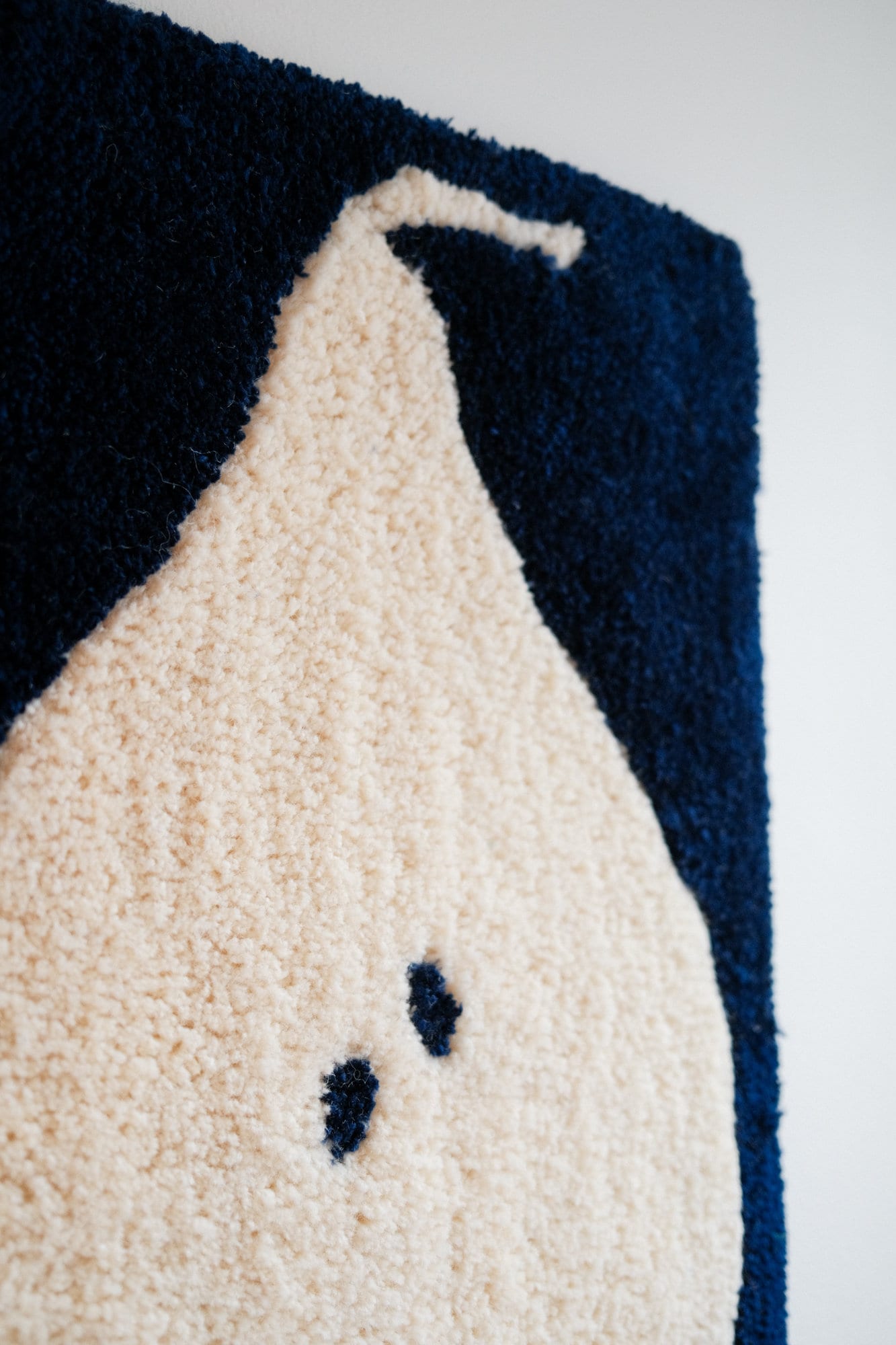Blue Pear in High Contrast; Wall Rug With a Simplified Image of a Pear ...