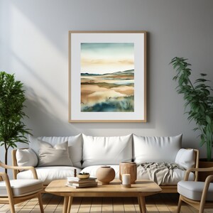 Nature Wall Art, Landscape Wall Print, Watercolour, Abstract, Digital Print, Printable Wall Art, Instant Download, Print 44